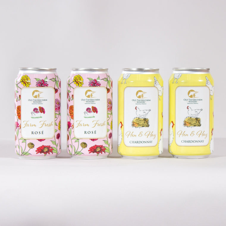 4 pack- Rosè & Chardonnay mix