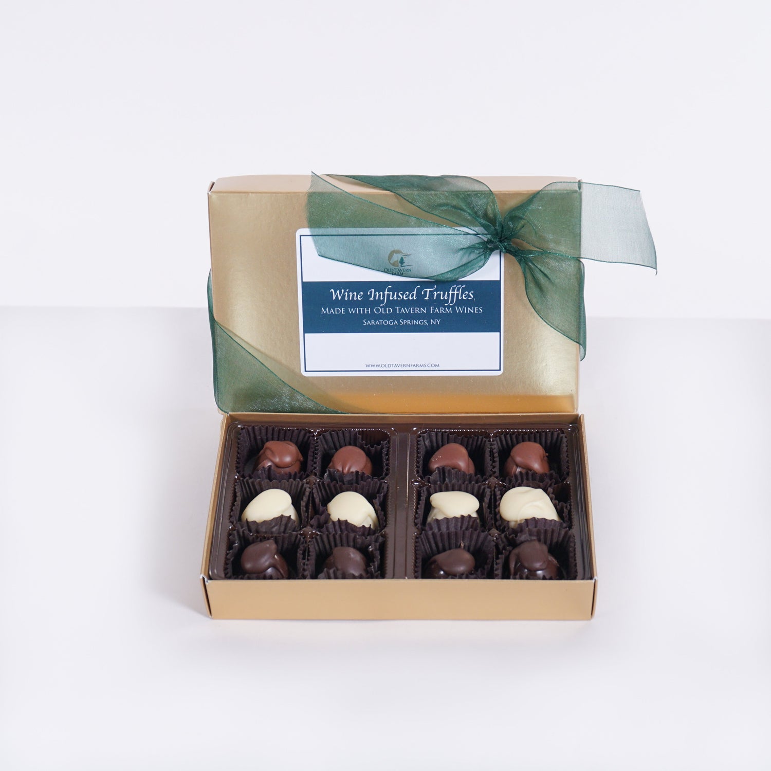 Deluxe Wine & Infused Chocolate Truffle Gift Set